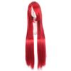 100cm Colored Straight Bangs Women's Synthetic Wig Heat Resistant Fiber Multi Color Party Anime Roleplay Free Wig Cap