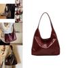 Large Capacity Red Vintage Style Shoulder Tote Bag For Women Ideal Wedding Accessory