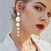 Simple Long Dangle Wedding Party Beautiful Gift Pearl Ball Drop Earrings Jewelry Accessories for Women Girls Fashion Earringsing