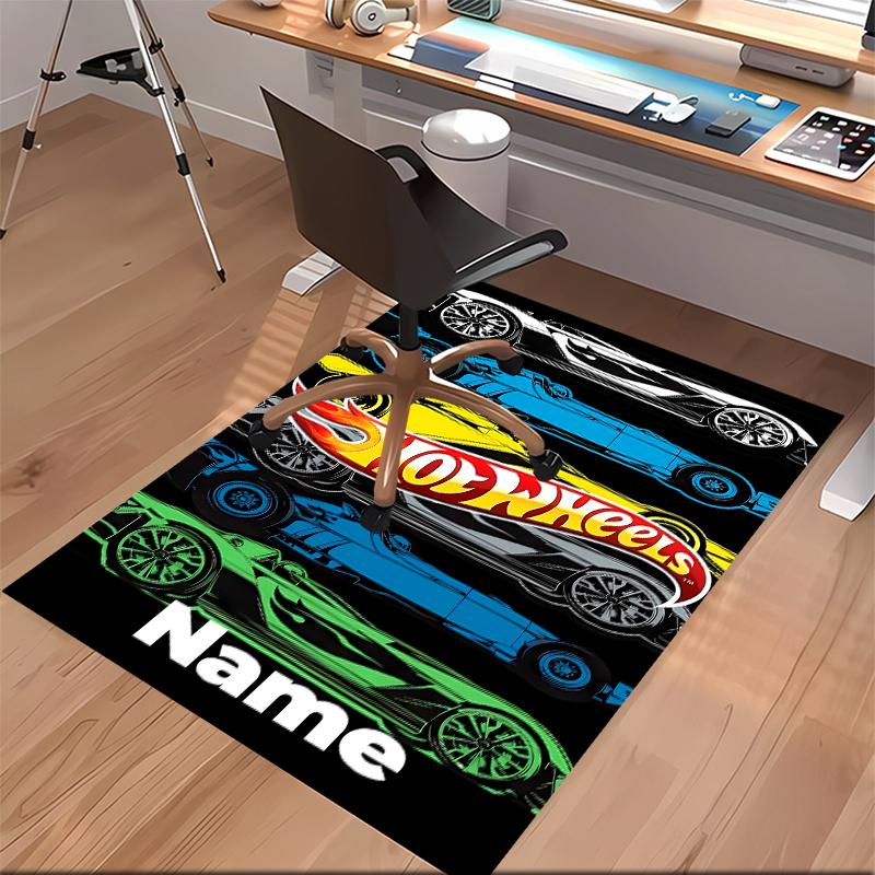 Custom personalization Hot Wheels Unleashed Print Area Rug - Soft, Washable Non-Slip Indoor Mat,Living Room,Home&Office Decorative Rug