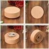 Wood Hand Crank Music Box Rotating Animal Figurine Musical Ornament for Enhancing Home Ambiances and Celebratory Gift