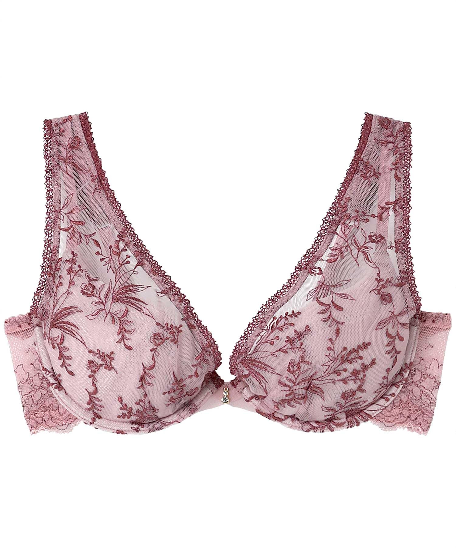 

Бюстгальтер Легкий и удобный в носке Дизайн силуэта груди с естественным округлением Бюстгальтер BYJ474 WI F75 [Amphi] Без косточек [Hane Bra] Женский