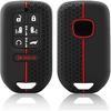 Silicone Remote Smart Key Fob Cover Protector Case for Honda Odyssey Elite Ex 7 Buttons 2024 2023 2022 2021 2020 2019 2018