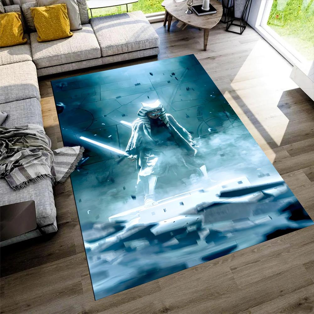 Star Wars Floor Rug Office Rug Design for Balcony Living Rooms Bedrooms Playrooms Anti-slip Rug Office Home Decor Wedding Party Gift