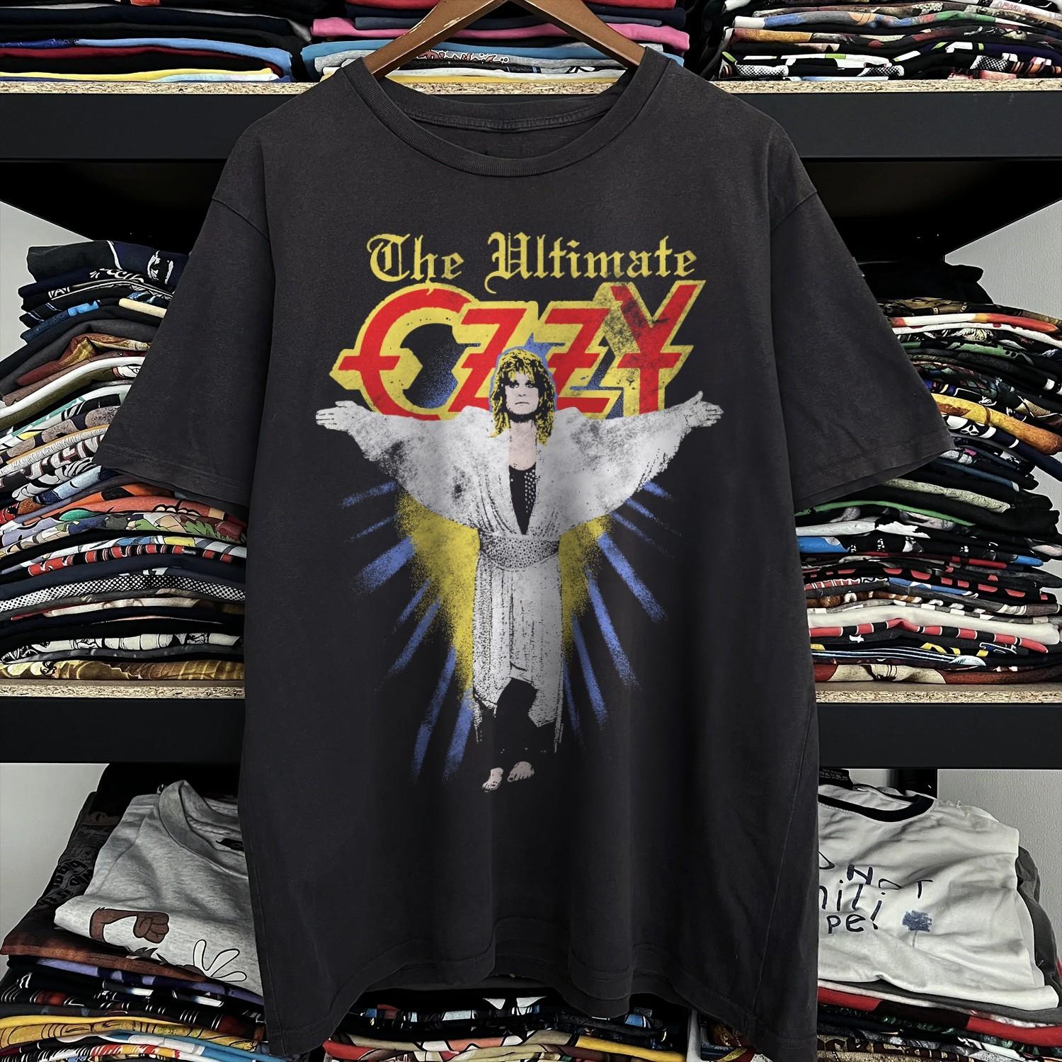 1986 Ozzy Osbourne The Ultimate Sin Promo T-Shirt Black XXL 2XL