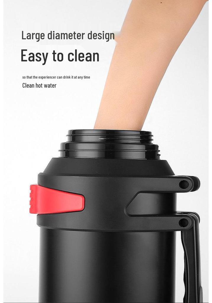 Portable Stainless Steel Insulated Travel Kettle - Large Capacity Outdoor Thermos Bottle