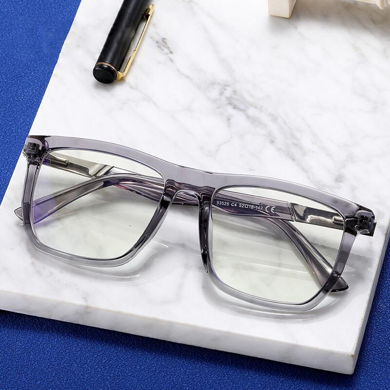 Unisex Ultralight TR90 Spring Legs Blue Light Blocking Luxury Brand Square Reading glasses Anti-radiation Presbyopia Eyeglasses
