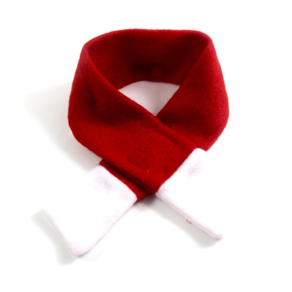 Pet Dog Christmas Scarf Hat Set Soft Santa Cosplay Neck Warmer Red Gift Xmas Pet Costumes Cat Dog Puppy Christmas Clothes