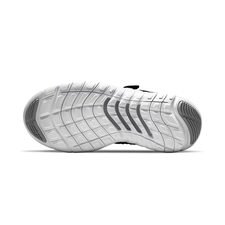 Nike Free RN 2021 PS Negru PS Gri Fum Închis Adidași Copii Gri-Fum-Deschis Alb CZ3996-001