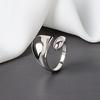 925 Sterling Silver Temperament Droplets Open Finger Rings for Women Geometric Ring Money 925 Wedding Party Jewelry Gift