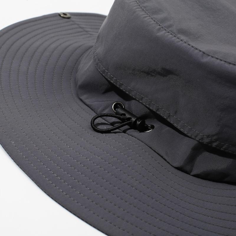 Quick Drying Breathable Big Edge Visor Hat Men and Women Hiking Camping Bucket Hat Outdoor Fishing Western Cowboy Hat