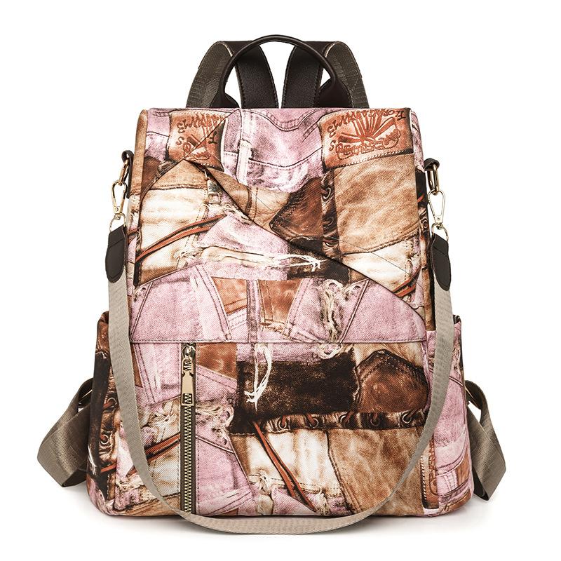 

Рюкзак для женщин Модный женский рюкзак большой вместимости и дорожная сумка розовый