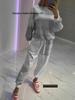 2025 Spring/Summer Women's Gradient Color Sweatshirt & Sweatpants Set