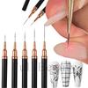 New nail art tools 5 sets Japanese ultra-fine nail art pull line pen hand-painted set