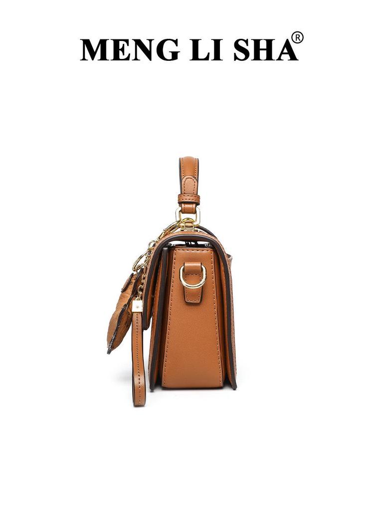2025 Autumn/Winter Women's Retro High-End Print Crossbody Bag