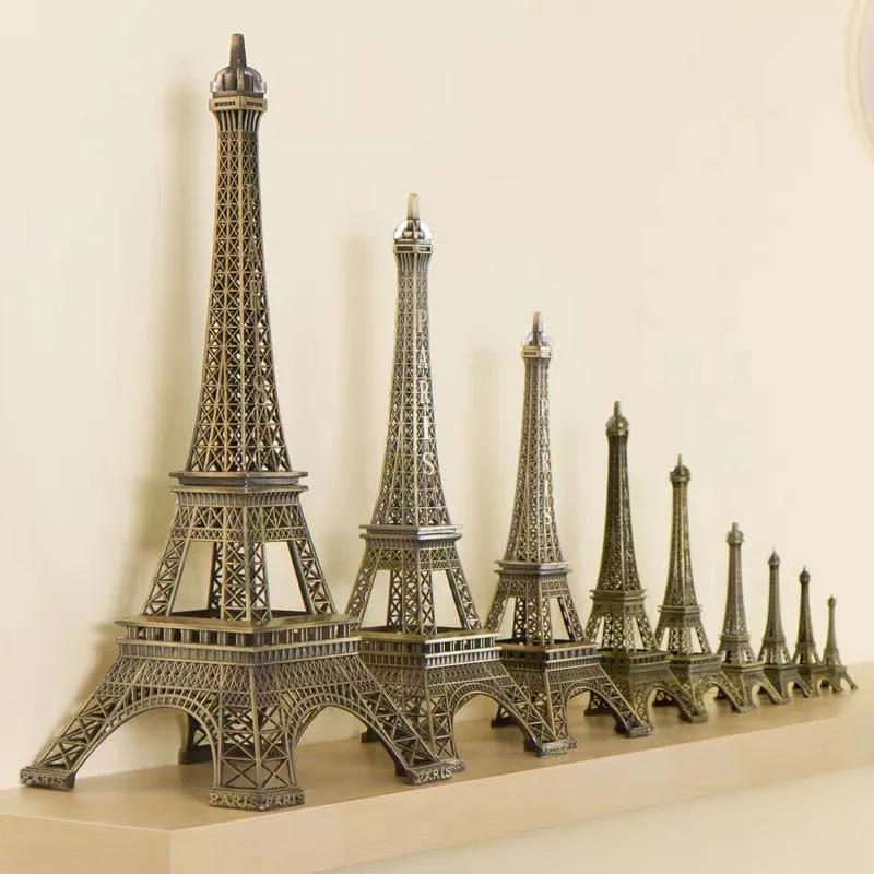 Bronzo Torre Eiffel Parigi Artigianato Metallico Accessori Decorazione Casa Statuetta Statua Modello Souvenir Design Interni Casa