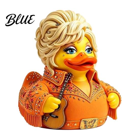 Commemorative Music Theme Collection Charming Duck Novelty Ornament Musical with Guitar Decorative Figurines for Display Case Decor Collectible
