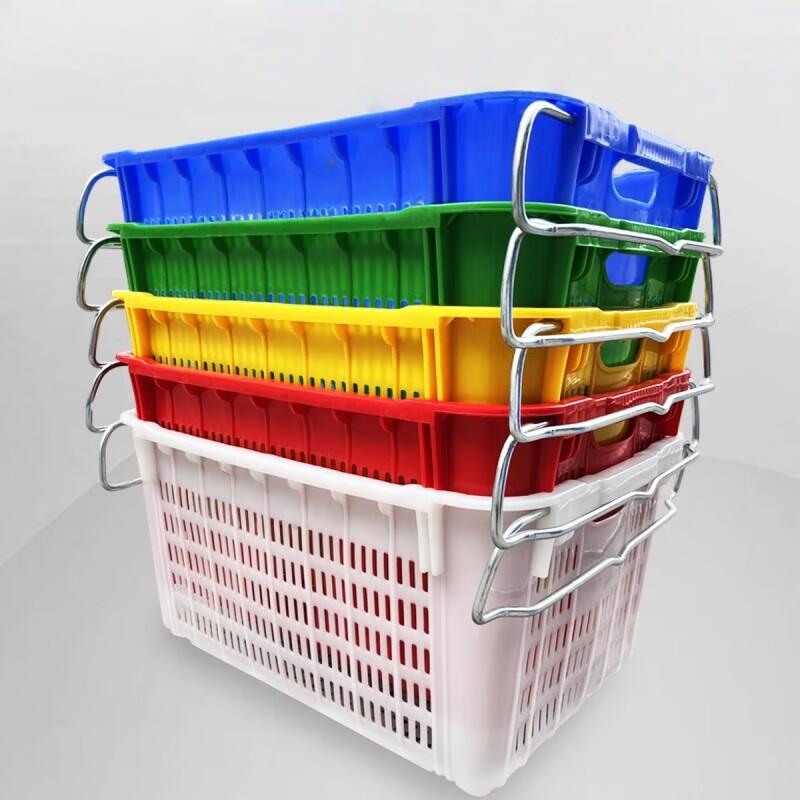 MOLUONA Rectangular Hollow Plastic Storage Crate