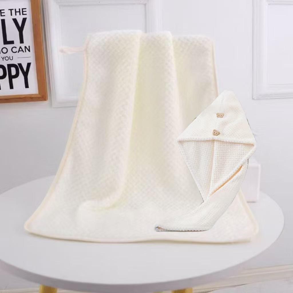 Gaoyang Extra Large Plaid Coral Fleece Bath Towels - Absorbent, Lint-Free, Thick Face Wash Towels Towel 35x75cm