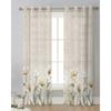 Zasłony Vintage Flowers Sheer do dekoracji sypialni i salonu Zasłony okienne do kuchni Tiulowe zasłony z organzy