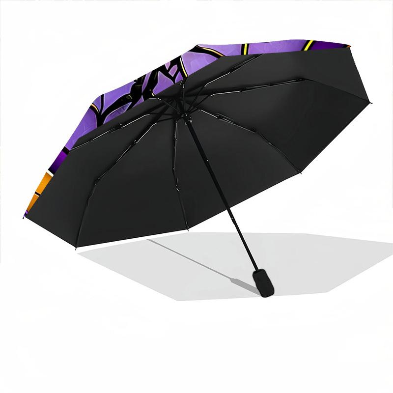 1pz Ombrello Pieghevole Automatico Ragnatela - Design, Telaio Resistente in Ferro per Viaggio, Esterno, Spiaggia Accessorio Moda a0920069