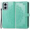 Flip Case for Motorola Moto G24 / G24 Power / G04, Mandala, Green