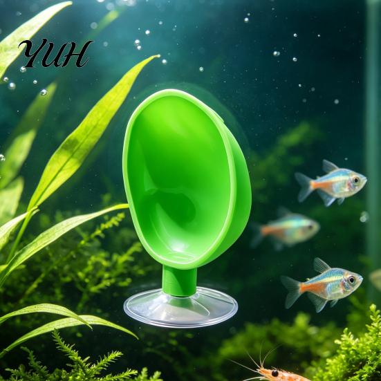 Aquatic Resting Platform Betta Hammock Shell with Suction Cup, Safe Bed, Small Plastic Tank Ornament Fish Hide, Bubble Nesting Spot for Decor