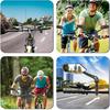 Bicycle Rear View Mirror Extra Large 2 Pieces 360 Degree Rear View Mirrors For Bicycle Ebike Mountain Bike MTB (Left + Right)