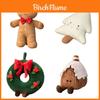 Adorabile Pupazzo di Pan di Zenzero di Natale Giocattolo Morbido Cuscino Bambola Ornamento