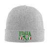 Italia Warm Knitted Cap Fashion Bonnet Hat Autumn Winter Outdoor Beanies Hats for Men Women Adult