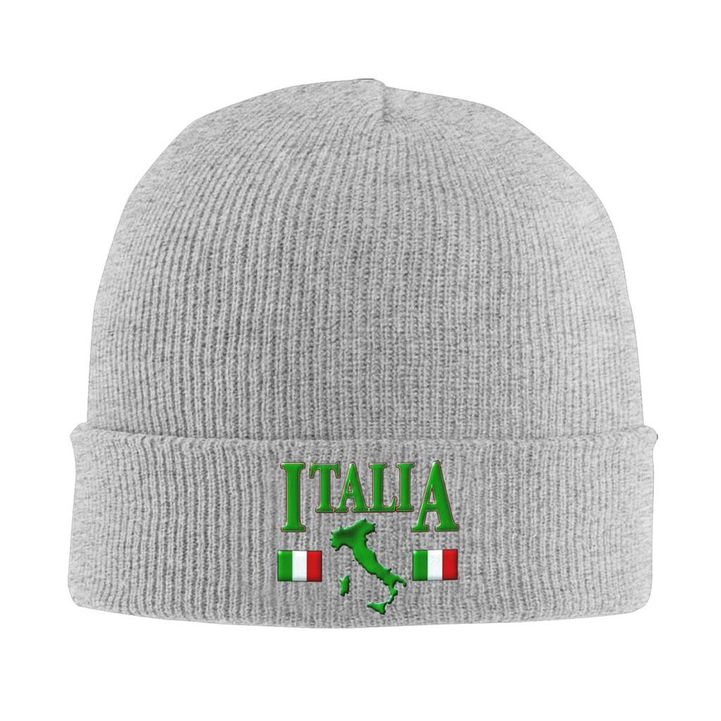 Italia Warm Knitted Cap Fashion Bonnet Hat Autumn Winter Outdoor Beanies Hats for Men Women Adult