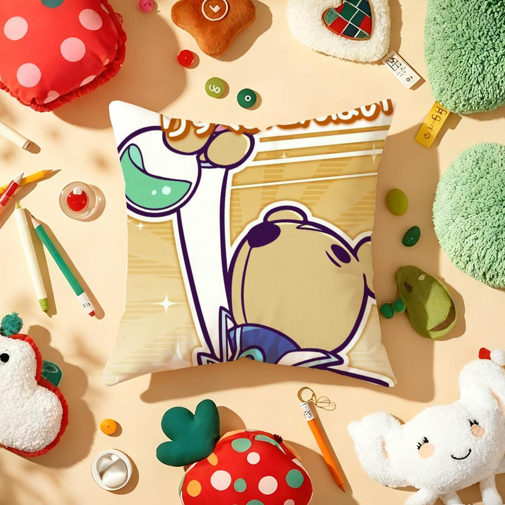 Game P-Puyo P-Pop F-Fever Anime Sig Pillow Case Plush Fabric Soft Double-Sided Printed Sofa Warm Winter Home Gift Cushion Cover