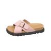 Flat-bottomed Cross-strip Flip-flops, New Style Women's Beach Sandals, Women's Shoes
