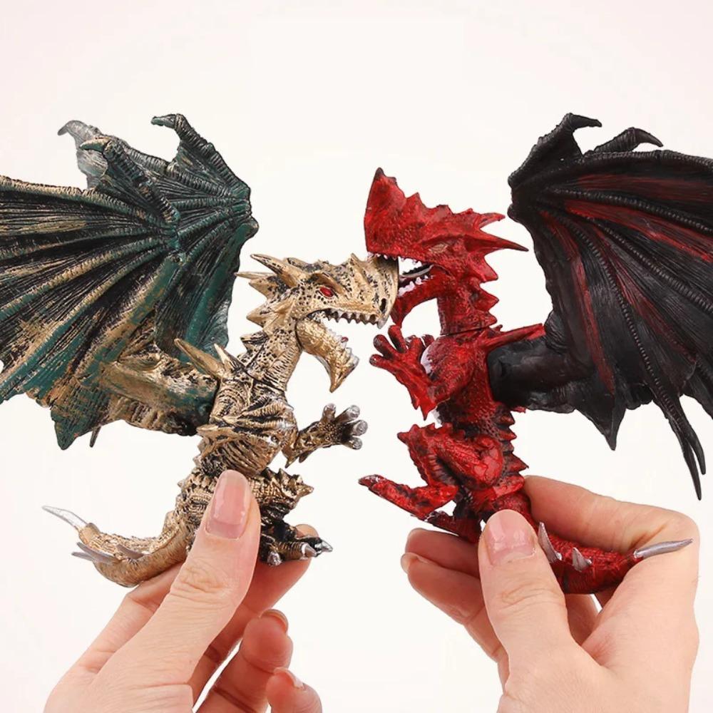 Kinder Dinosaurier Monster Modell Figur Spielzeug 3D Fliegender Drache mit Flügeln für Jungen Geschenk Desktop Ornamente