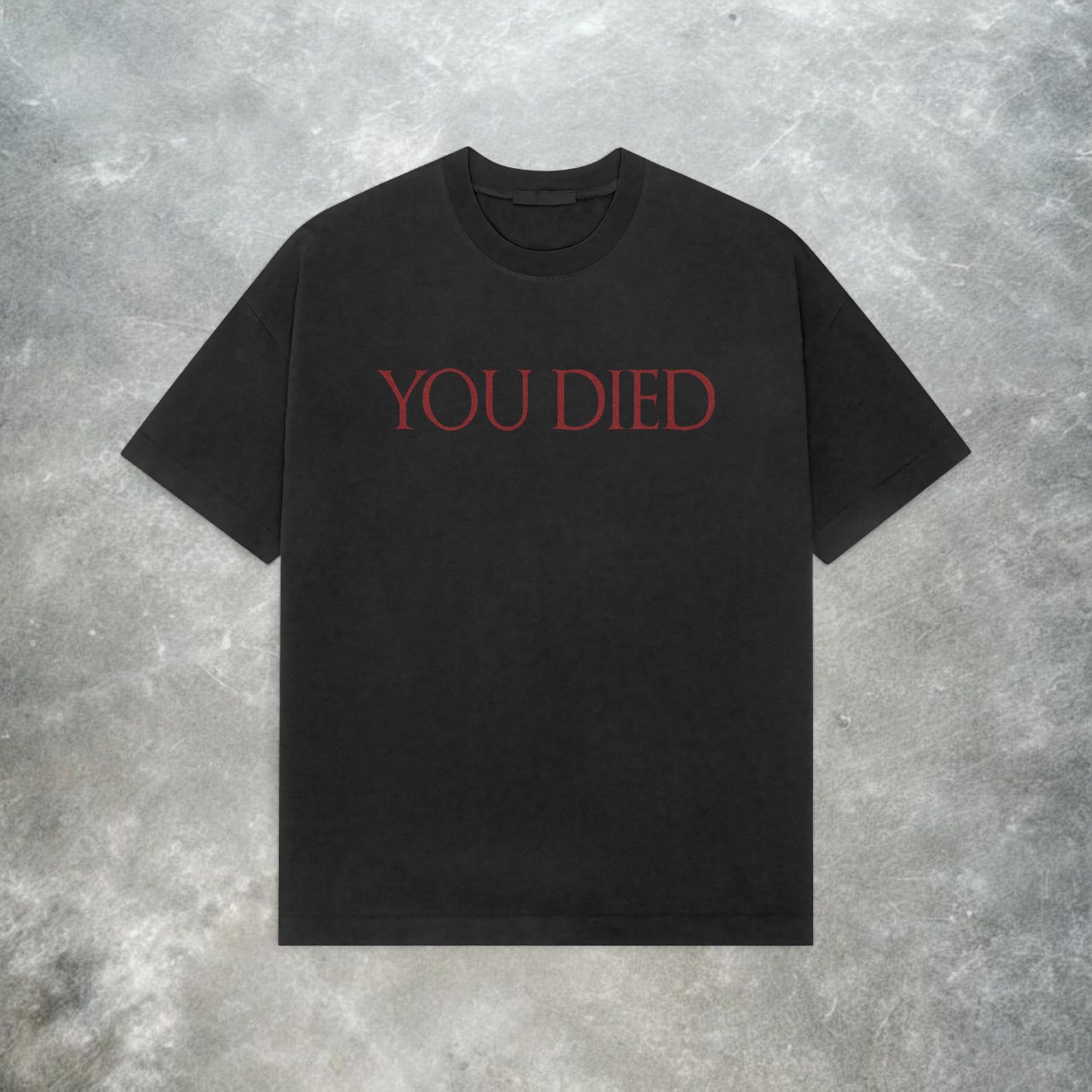 Retro You Died Tee: Y2K Dark Souls Bloodborne Shirt M