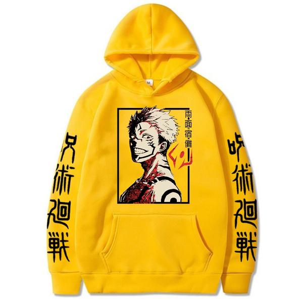 Nowe Anime Jujutsu Kaisen Moda męska i damska Hip-hop Casual Streetwear Harajuku Pullover