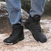 Winter Snow Boots Women's Plush Cotton Shoes Men High-top Short Boots Warm Hiking Shoes Non-slip