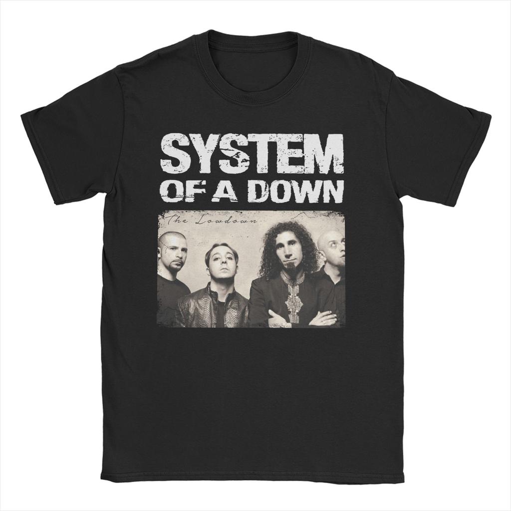Men Womens TShirts System of A Down Humorous Pure Cotton Tees Short Sleeve Heavy Metal Music T Shirt Round Neck Tops