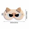 Soft Breathable Fabric Eye Mask Breathable Light Blocking Eye Cover Cat Ear Eye Mask  Noon Break