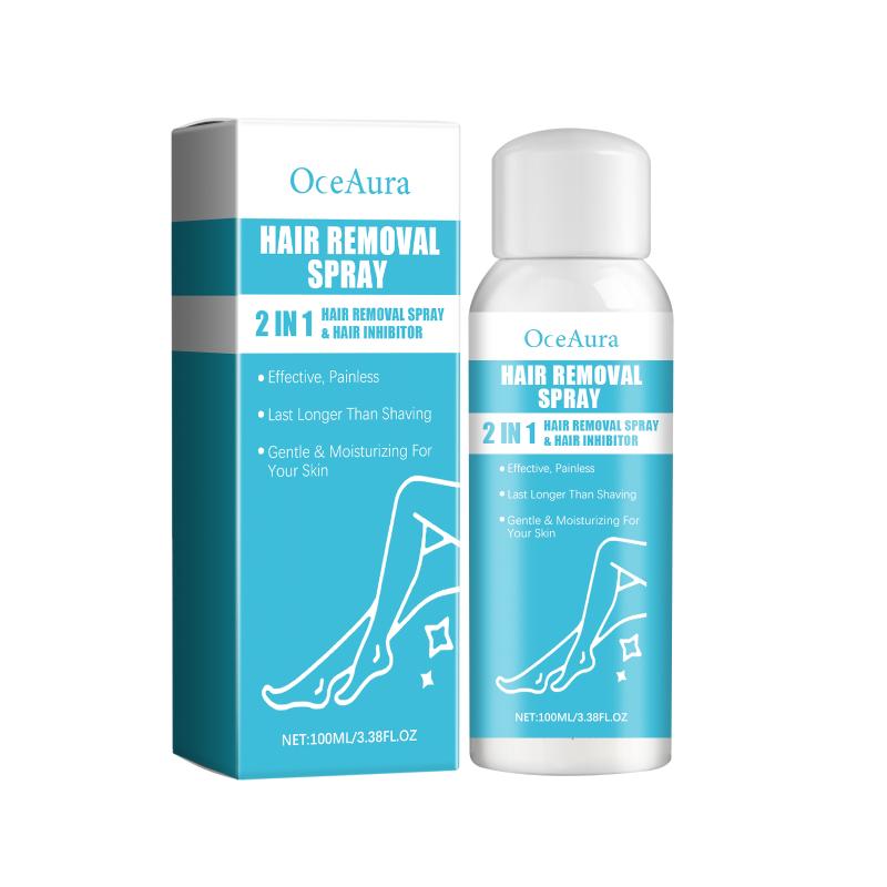 Oceaura Ontharingsspray Voor Vrouwen Zachte Ontharingscrème Spray voor Gevoelige Huid Oksels Benen Bikinilijn Langdurig