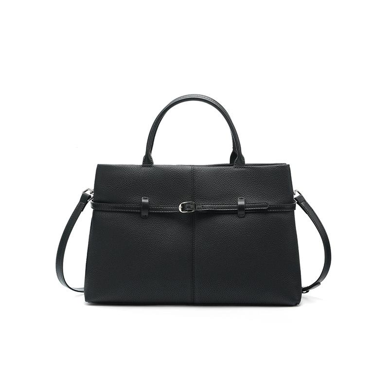 New Top Layer Cowhide Handbag with Large Capacity Genuine Leather for Women's Commuting Luxury Tote Bag