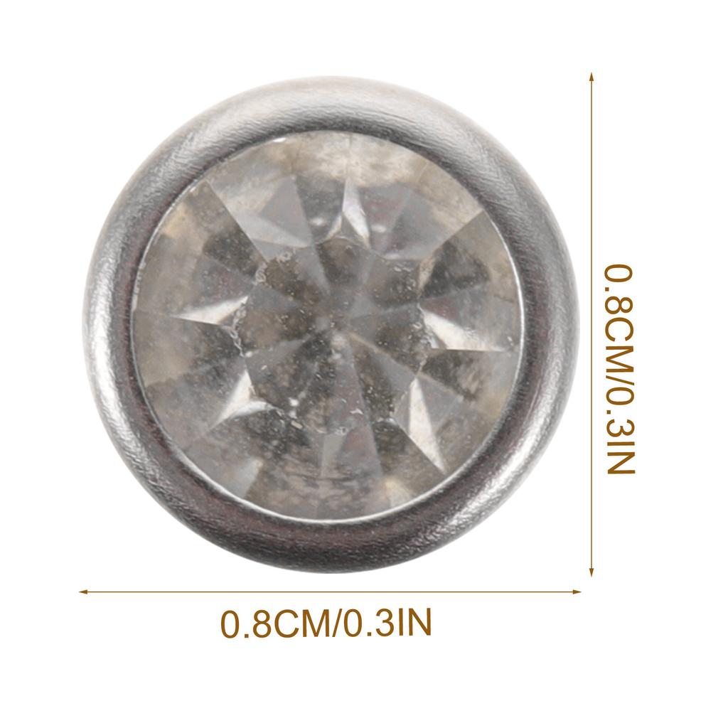 100Pcs Sturdy Crystal Claw Rivets for DIY Bag Accessories Shoes Rivet Kit Clothing Decoration Punk Fashion Metal Studs Crafting