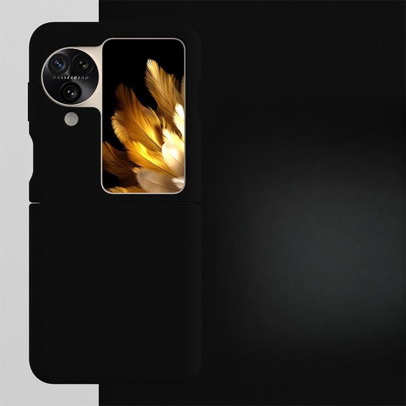 

Applicable To OPPOFindN3Flip Mobile Phone Case Liquid Silicone Folding FindN2 Full-pack Anti-fall Protection Case Solid Color Find N2 Flip [Upper and Lower Flip]