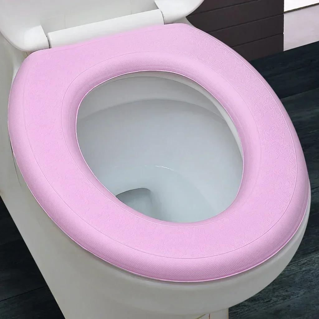 

Waterpoof Soft Toilet Seat Cover Bathroom Washable Closestool Mat Pad Cushion O-shape Toilet seat Bidet Toilet Cover Accessories