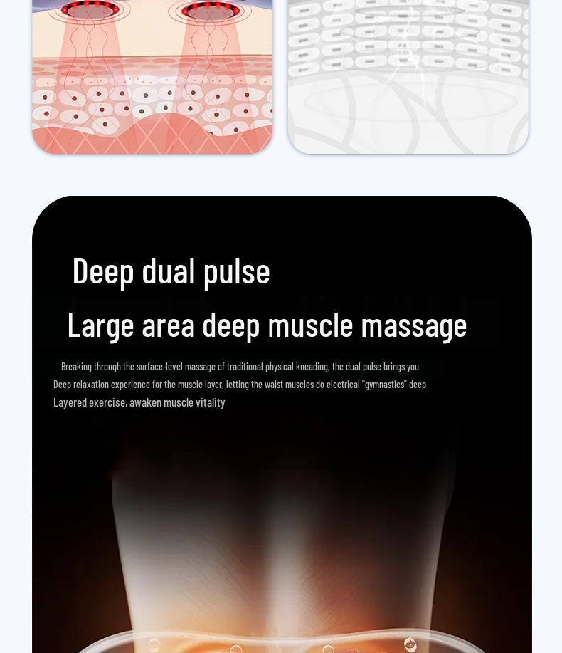 Portable Electric Lumbar Massager with Traction, Heating & Percussion