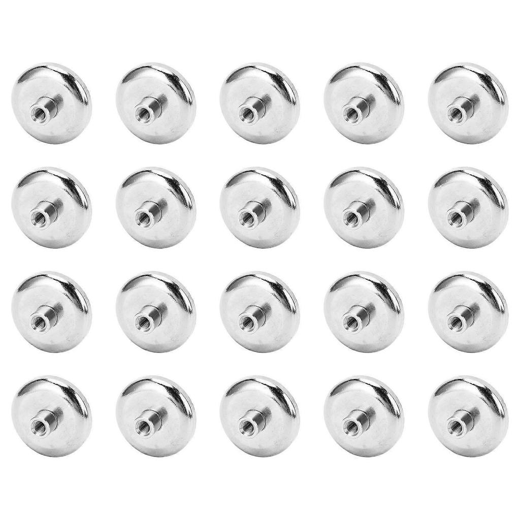 20Pcs Neodymium Magnet Base Super Strong Heavy Duty Round Cup for Kitchen Craft DIY Holding Tools Hanging 21kg