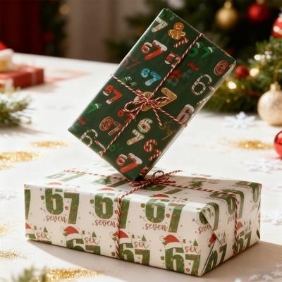 Χριστουγεννιάτικο Χαρτί Περιτυλίγματος Έκδοσης 67 Εορταστικό Περίβλημα Δώρου Αστεία Δώρα Γκάγκ για Κρυφό Άγιο Βασίλη για Φίλους Και Συνεργάτες