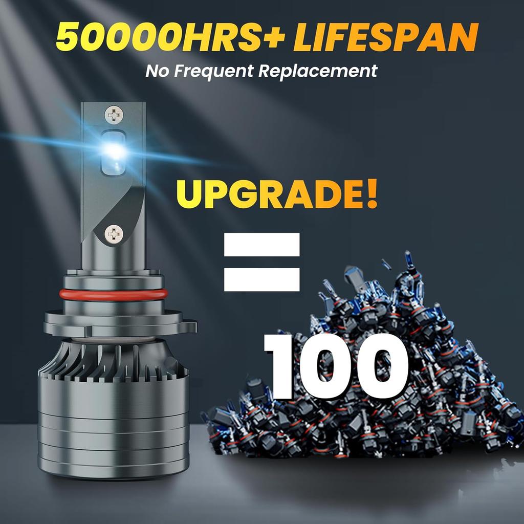 High Beam Low Beam Fit For Chevy Colorado 2004 2005 2006 2007 2008 Fog Light Bulbs Combo, White Light Bulbs Plug And Play, Pack Of 6