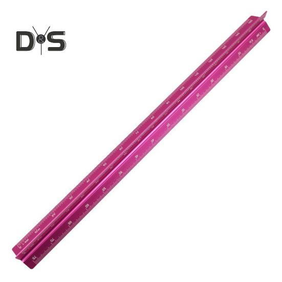 Aluminum Alloy Engineering Scale Ruler High Precision Triangular Architectural Drafting Tool Scale Bar Drafting Supplies