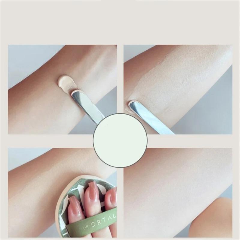 1set Stainless Steel Makeup Foundation Shovel Cosmetic Ring Palette Color Bar Mask Scraper Change Beauty  Makeup Tools